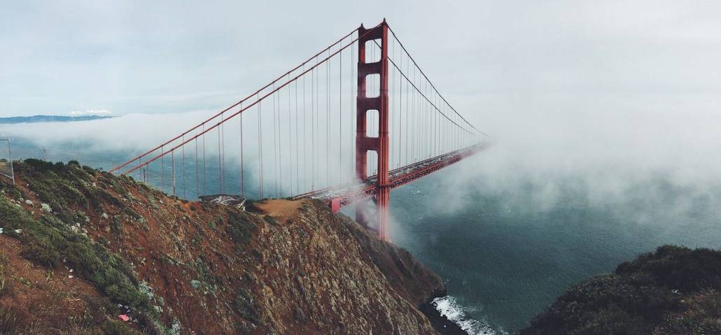 San Francisco Fog Golden State Bridge
